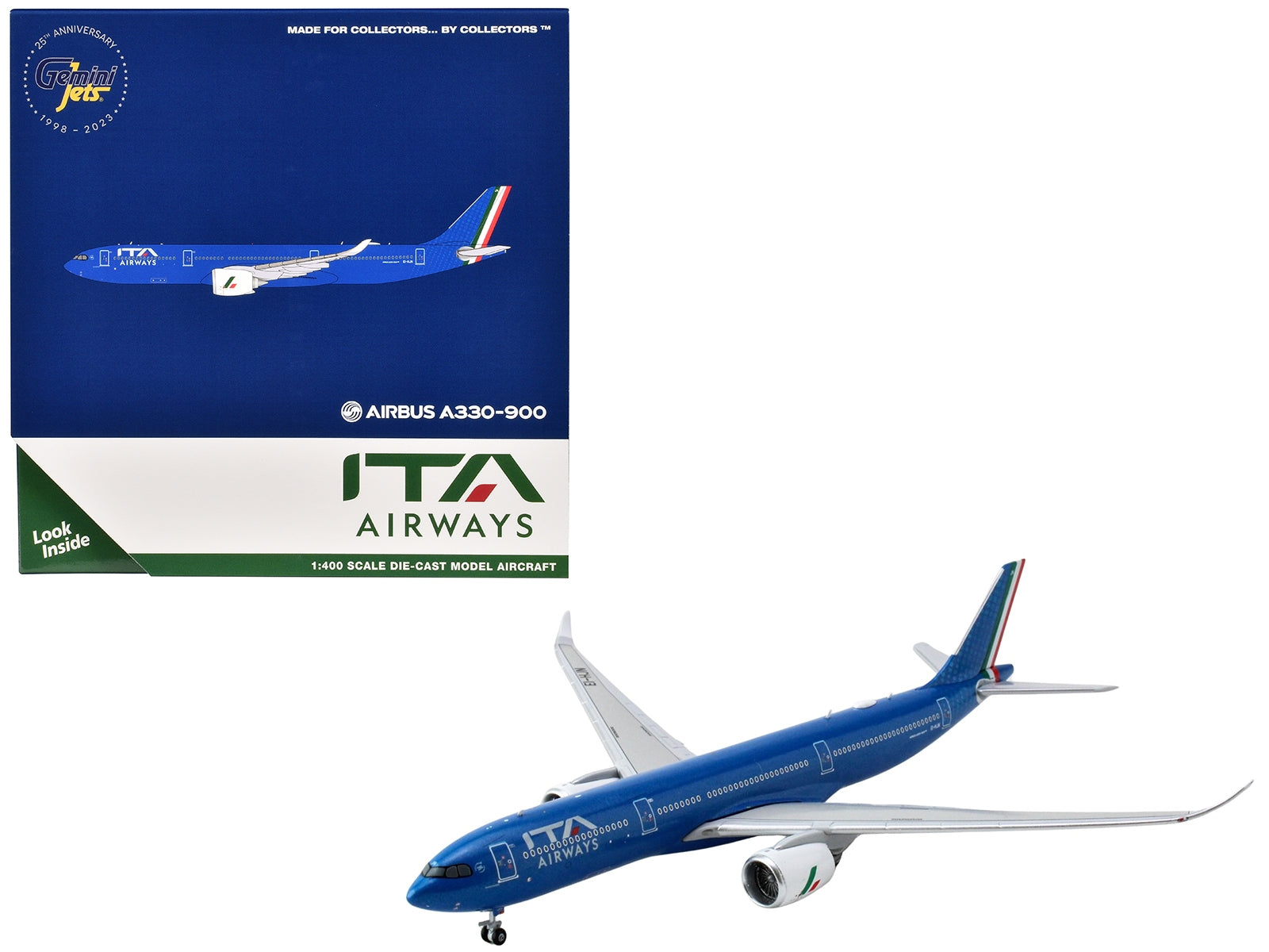 Airbus A330-900 Commercial Aircraft "ITA Airways" (EI-HJN) Blue 1/400 Diecast Model Airplane by GeminiJets - Premium Airbus from GeminiJets - Just $76.99! Shop now at Rapidvehicles