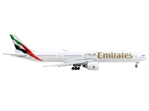 Boeing 777-300ER Commercial Aircraft with Flaps Down "Emirates Airlines" White with Tail Stripes 1/400 Diecast Model Airplane by GeminiJets - Premium Boeing from GeminiJets - Just $85.99! Shop now at Rapidvehicles