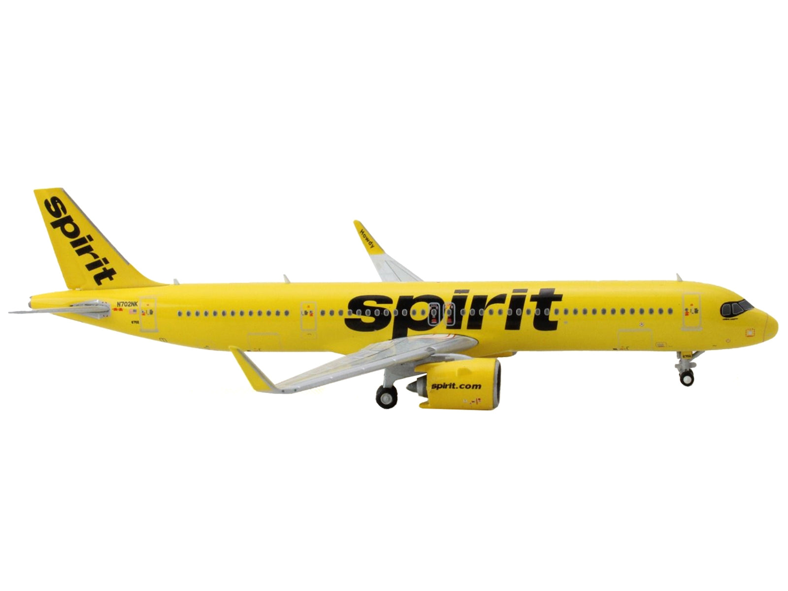 Airbus A321neo Commercial Aircraft "Spirit Airlines" Yellow 1/400 Diecast Model Airplane by GeminiJets - Premium Boeing from GeminiJets - Just $64.99! Shop now at Rapidvehicles