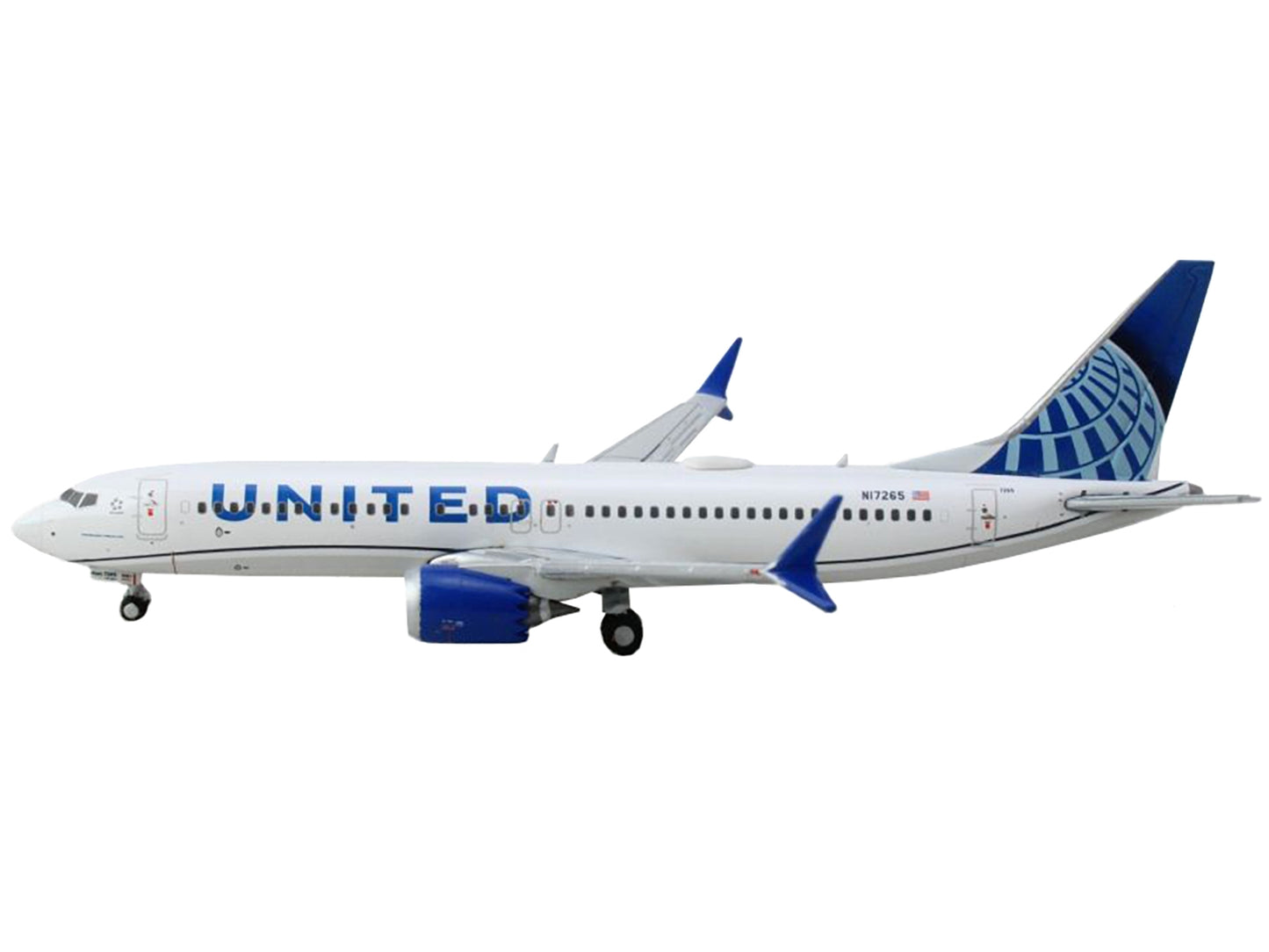 Boeing 737 MAX 8 Commercial Aircraft "United Airlines" (N17265) - Premium Boeing from GeminiJets - Just $76.49! Shop now at Rapidvehicles