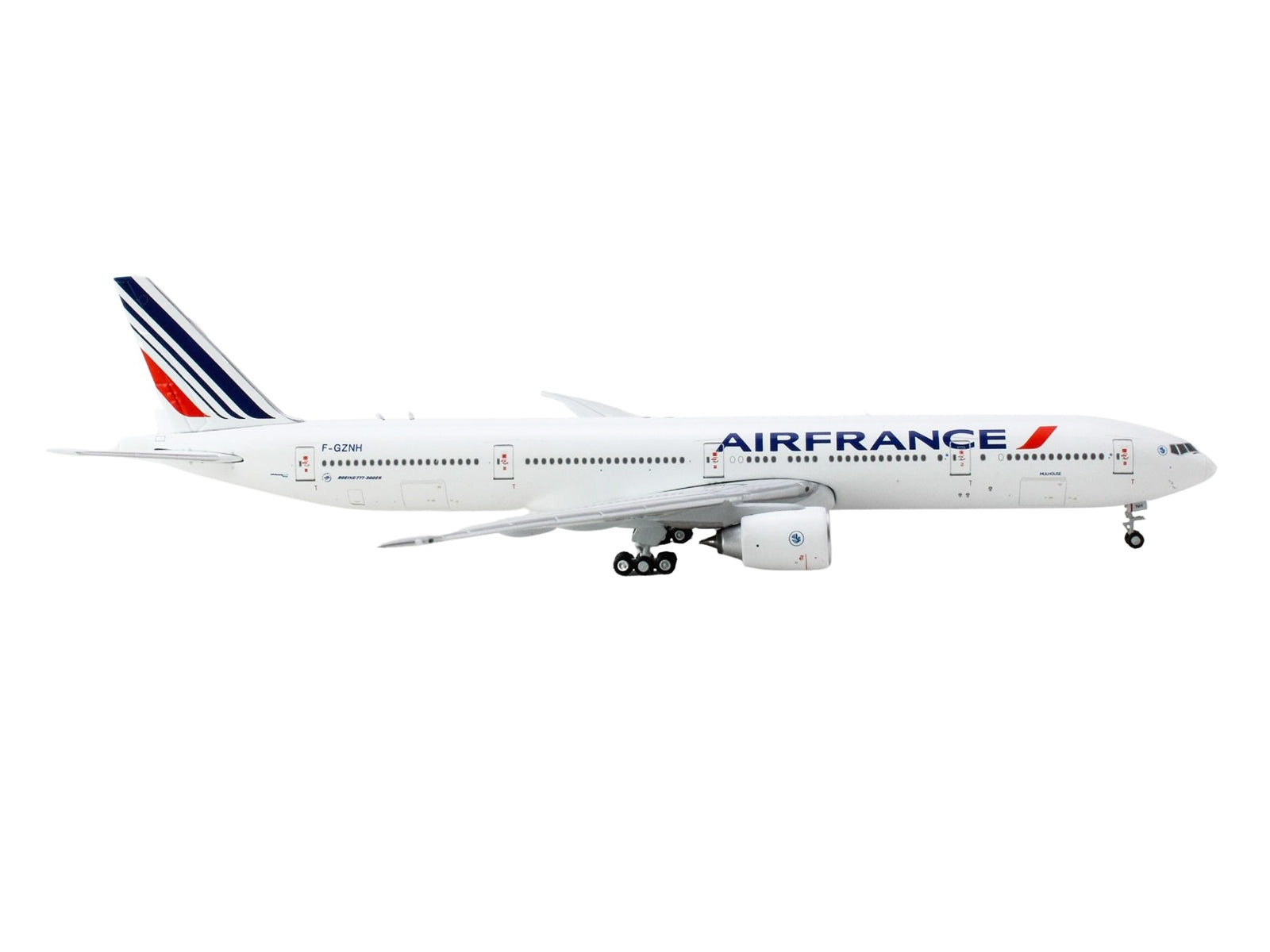 Boeing 777-300ER Commercial Aircraft "Air France" (F-GZNH) White with Striped Tail 1/400 Diecast Model Airplane by GeminiJets - Premium Boeing from GeminiJets - Just $85.99! Shop now at Rapidvehicles