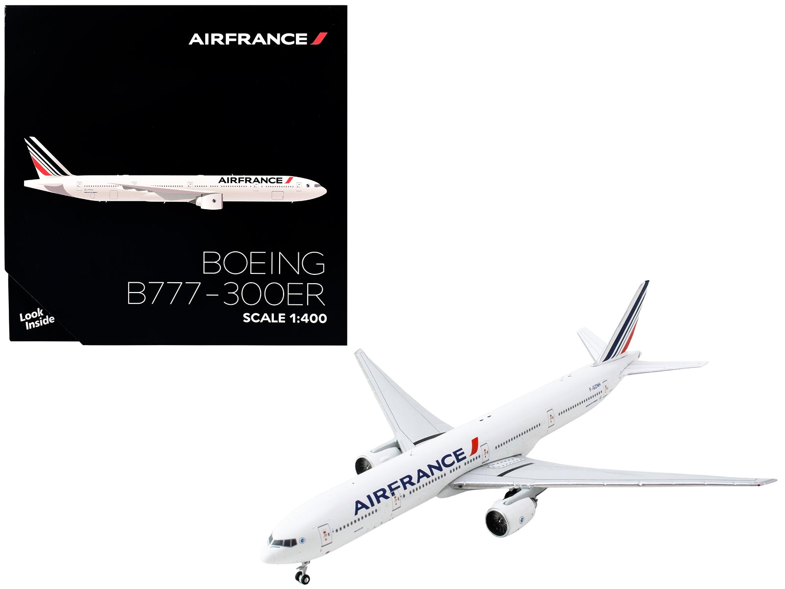 Boeing 777-300ER Commercial Aircraft "Air France" (F-GZNH) White with Striped Tail 1/400 Diecast Model Airplane by GeminiJets - Premium Boeing from GeminiJets - Just $85.99! Shop now at Rapidvehicles