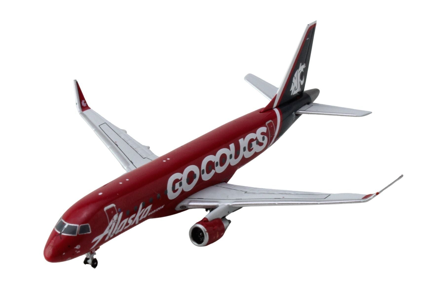 Embraer ERJ-175 Commercial Aircraft "Alaska Airlines/Horizon - Washington State Cougars" (N661QX) Red with Gray Tail 1/400 Diecast Model Airplane by GeminiJets - Premium Embraer from GeminiJets - Just $64.99! Shop now at Rapidvehicles