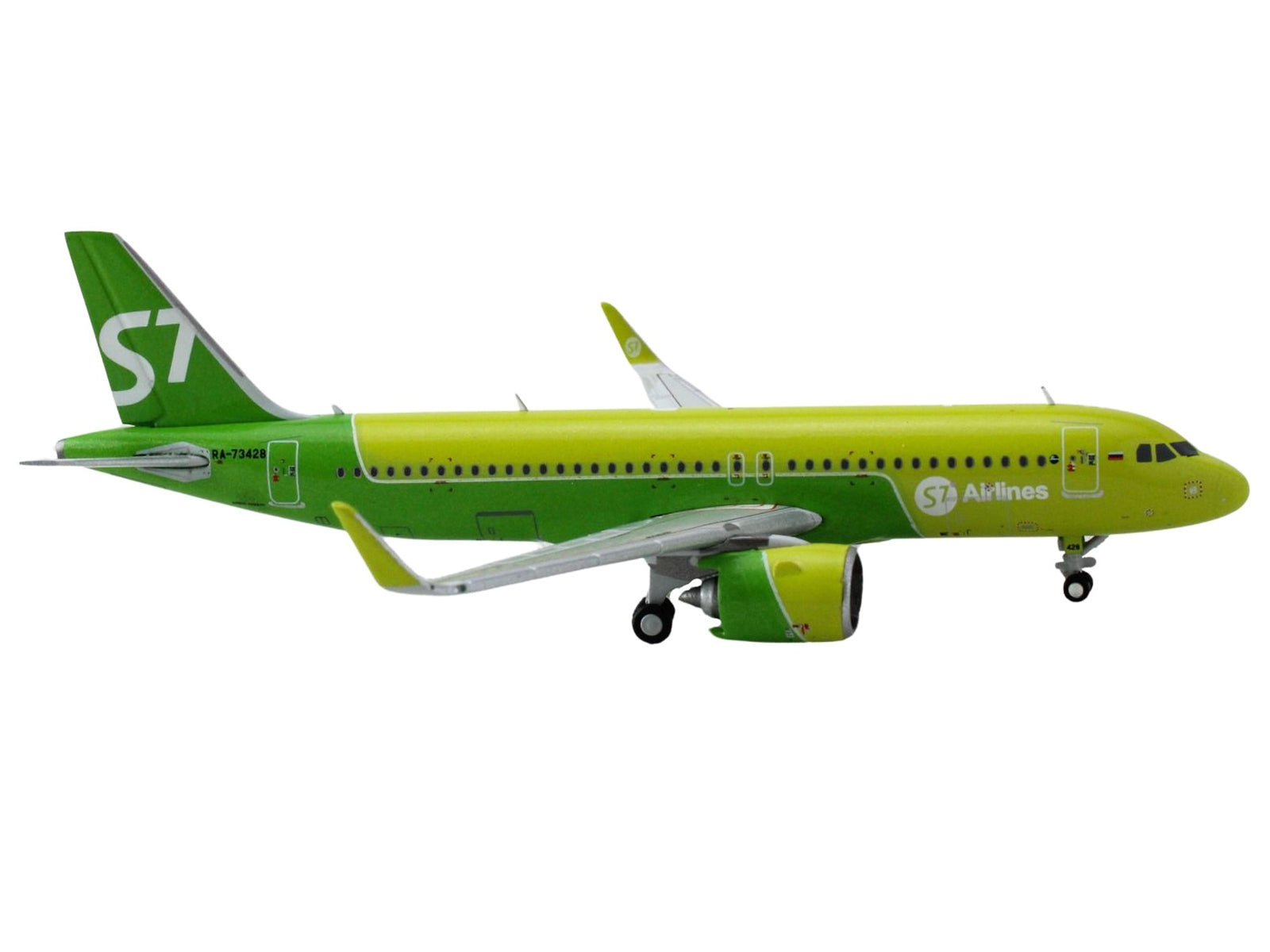 Airbus A320neo Commercial Aircraft "S7 Airlines" (RA-73428) Green Two-Tone 1/400 Diecast Model Airplane by GeminiJets - Premium Airbus from GeminiJets - Just $67.99! Shop now at Rapidvehicles