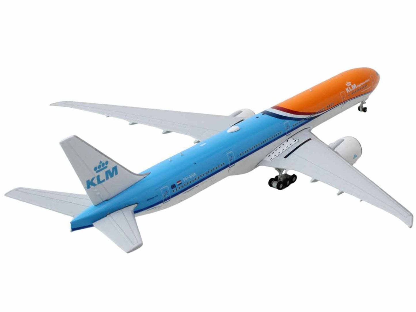 Boeing 777-300ER Commercial Aircraft "KLM Royal Dutch Airlines" (PH-BVA) Orange and Blue 1/400 Diecast Model Airplane by GeminiJets - Premium Boeing from GeminiJets - Just $78.26! Shop now at Rapidvehicles