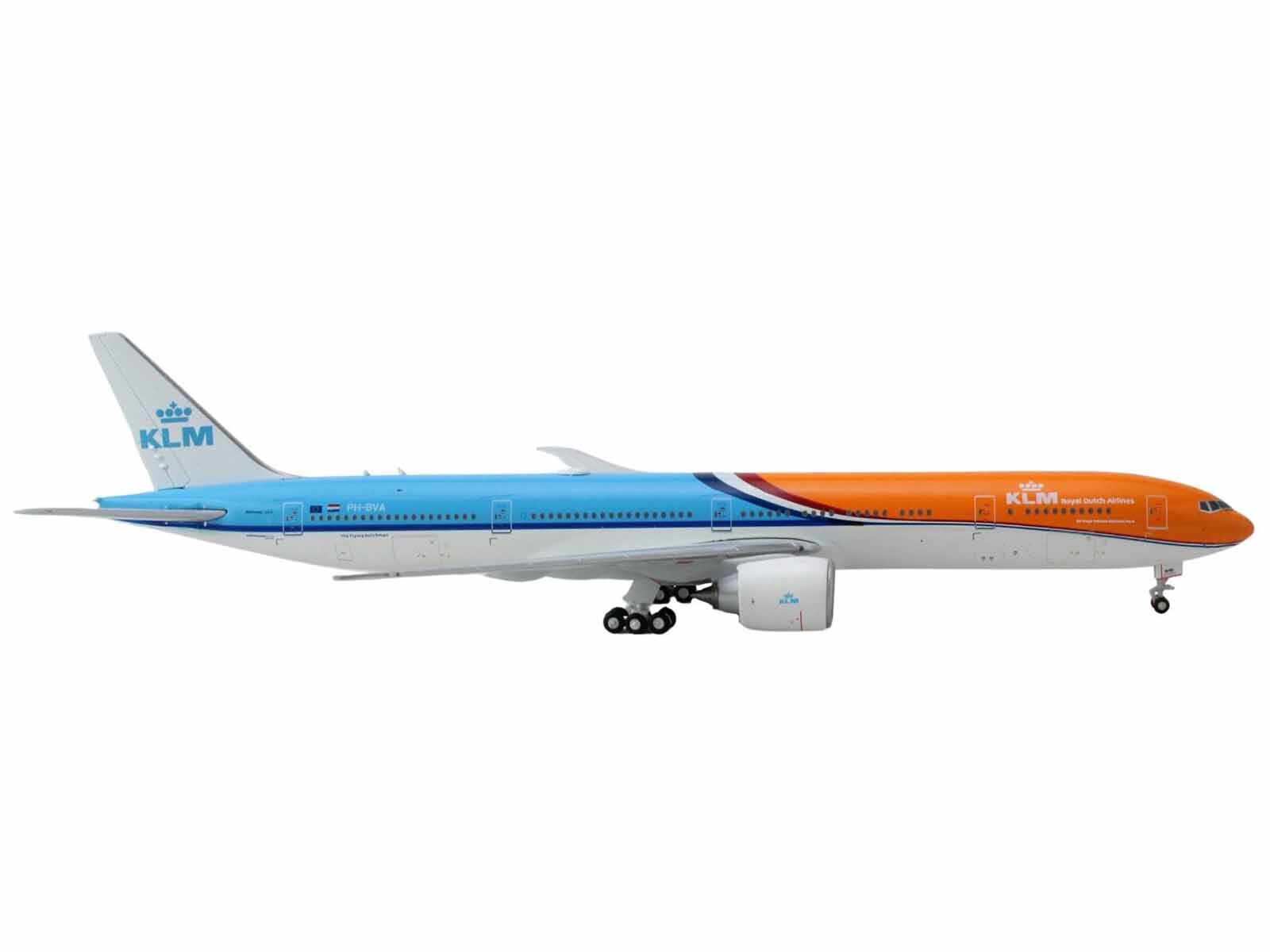 Boeing 777-300ER Commercial Aircraft "KLM Royal Dutch Airlines" (PH-BVA) Orange and Blue 1/400 Diecast Model Airplane by GeminiJets - Premium Boeing from GeminiJets - Just $86.99! Shop now at Rapidvehicles