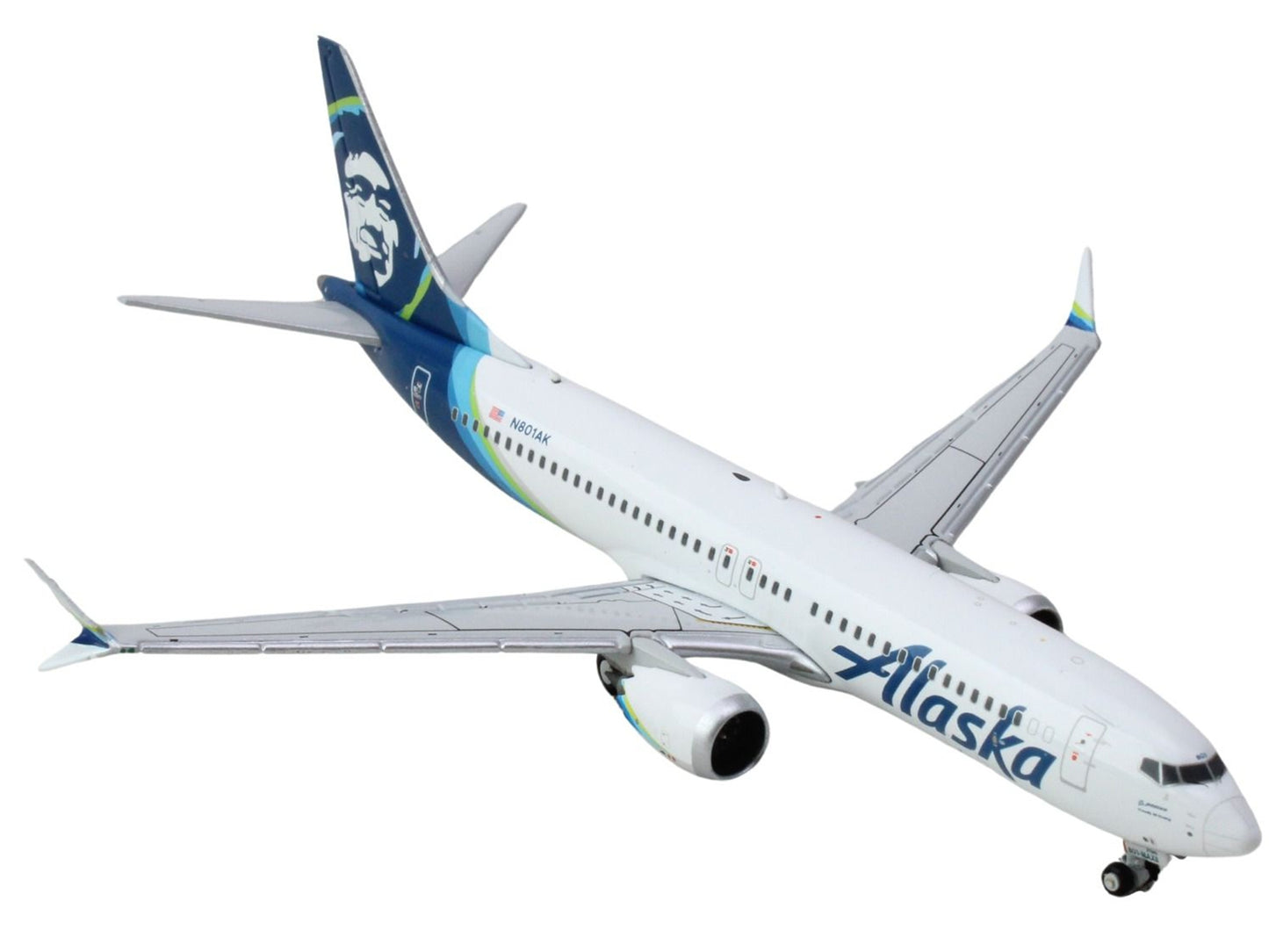 Boeing 737 MAX 8 Commercial Aircraft "Alaska Airlines" (N801AK) - Premium Boeing from GeminiJets - Just $76.49! Shop now at Rapidvehicles