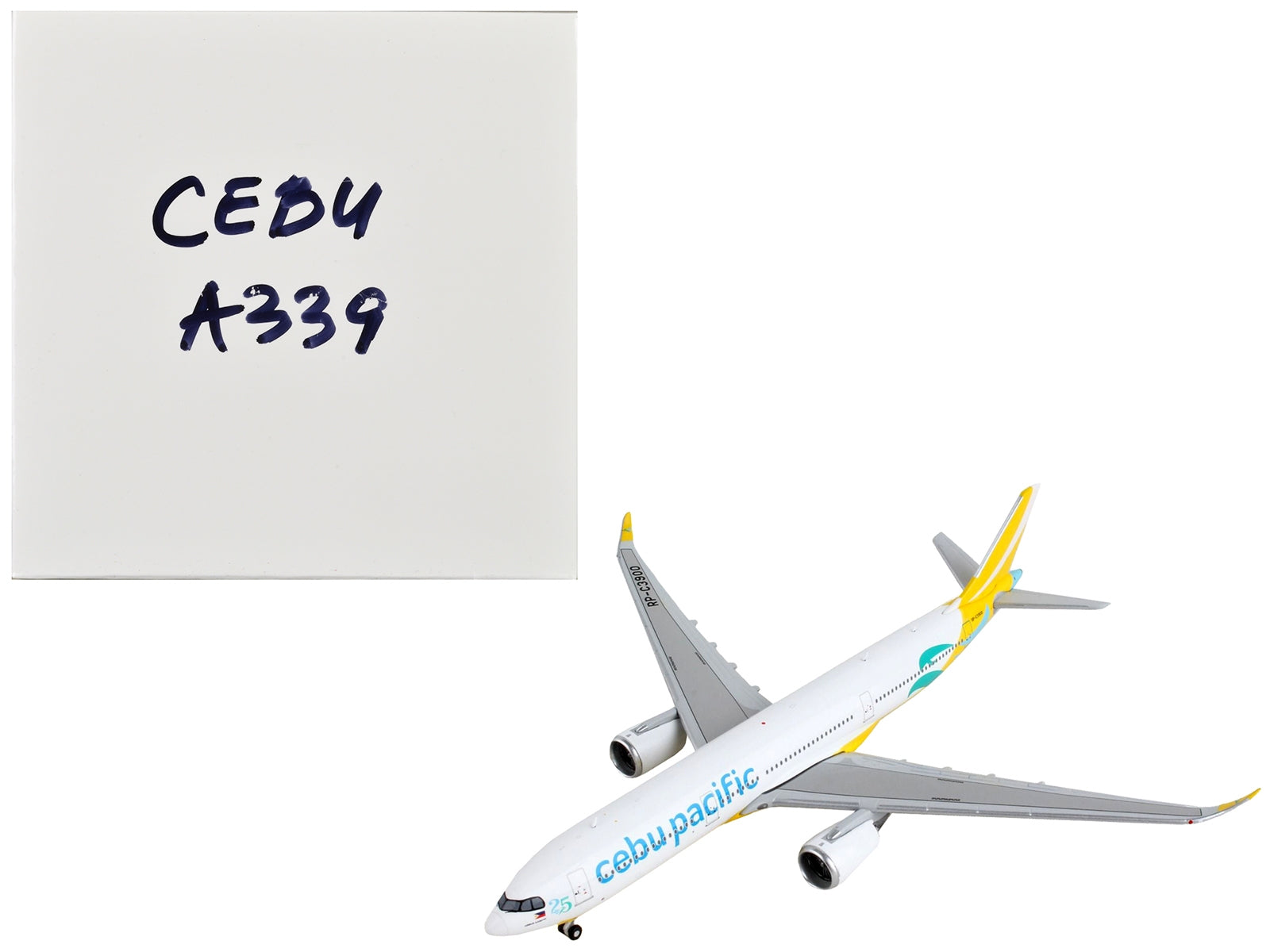 Airbus A330-900 Commercial Aircraft "Cebu Pacific" Yellow and White 1/400 Diecast Model Airplane by GeminiJets - Premium Aircrafts and War Planes from GeminiJets - Just $76.99! Shop now at Rapidvehicles