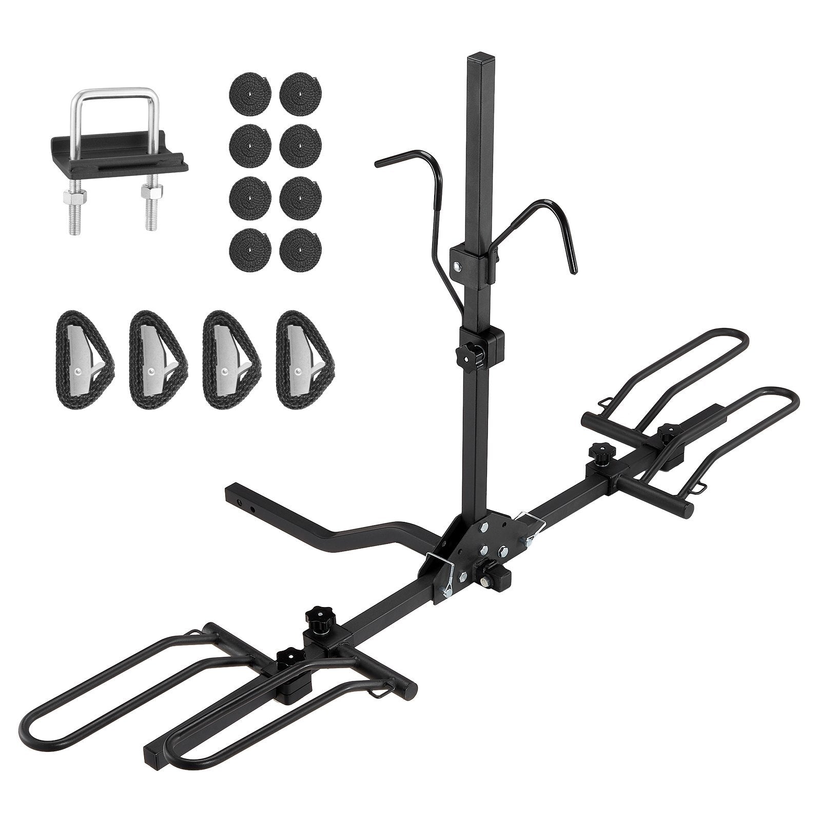 VEVOR 2-Bike Rack Hitch Mount Folding Carrier Car Truck SUV 1.25"/2" Receiver - Premium Roof Bike Racks from VEVOR - Just $110.59! Shop now at Rapidvehicles