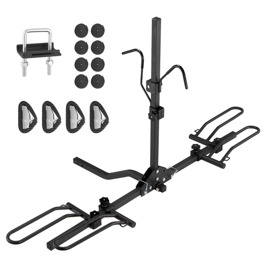 VEVOR 2-Bike Rack Hitch Mount Folding Carrier Car Truck SUV - Premium Roof Bike Racks from VEVOR - Just $97.14! Shop now at Rapidvehicles