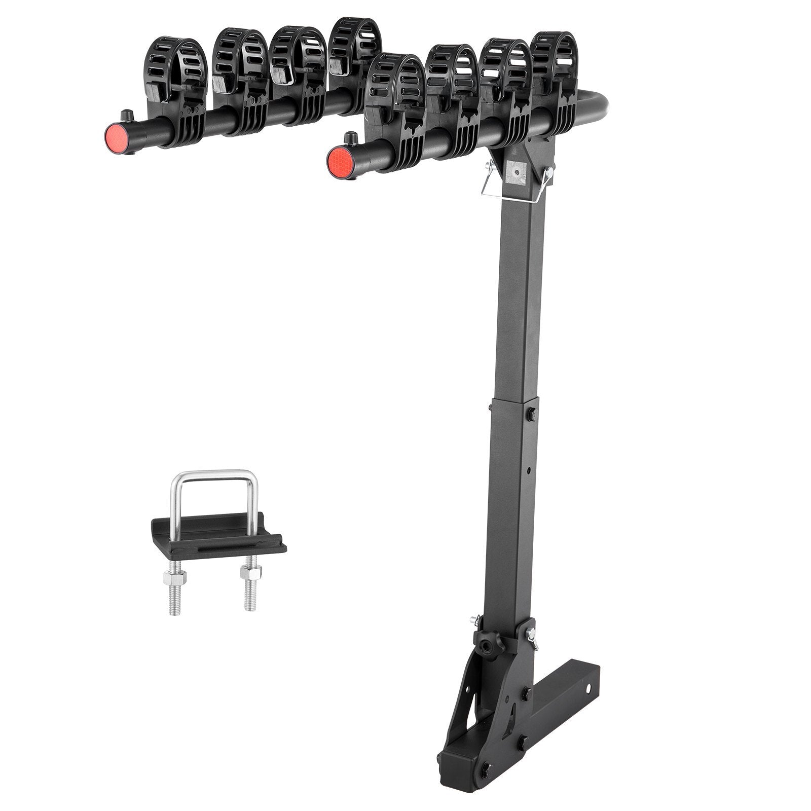 VEVOR Hitch Mount Bike Rack, 4-Bike Carrier Rack, 150 LBS Capacity Bike Rack Hitch for 2-inch Receiver, Titling and Folding Bike Carrier with No-Wobble U Bolt and Strap, for Car, SUV, Truck, RV - Premium Roof Bike Racks from VEVOR - Just $100.10! Shop now at Rapidvehicles