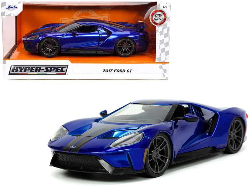 2017 Ford GT Candy Blue with Gray Stripes "Hyper-Spec" Series - Premium  from Rapidvehicles - Just $55.99! Shop now at Rapidvehicles