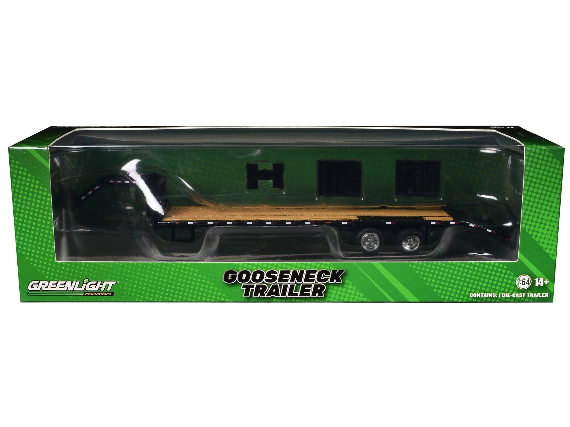 Gooseneck Trailer Black (In Box) 1/64 Diecast Model Car by Greenlight - Premium Accessories from Greenlight - Just $34.57! Shop now at Rapidvehicles