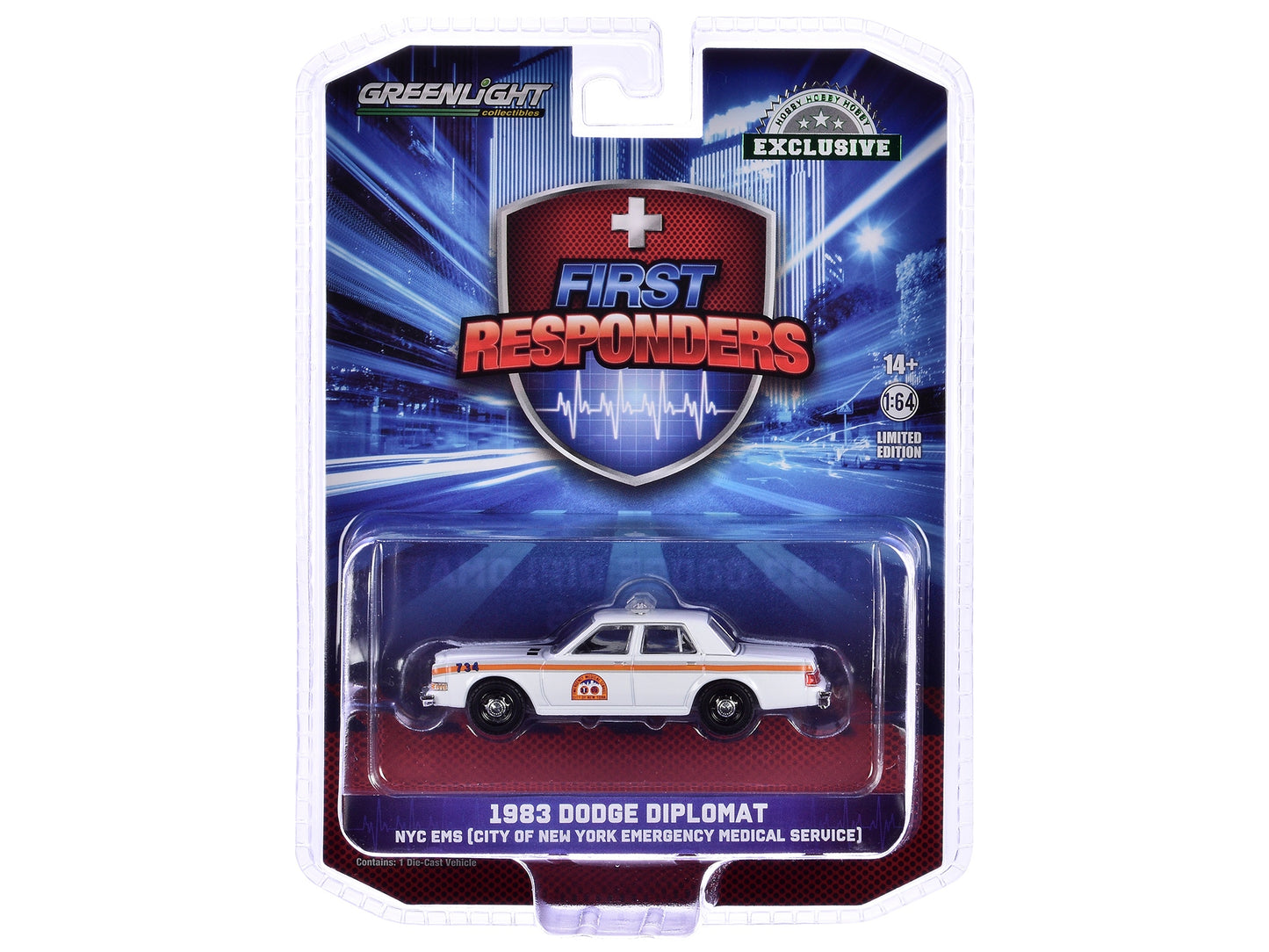 1983 Dodge Diplomat "NYC EMS (City of New York Emergency Medical - Premium Dodge Models from Greenlight - Just $26.09! Shop now at Rapidvehicles