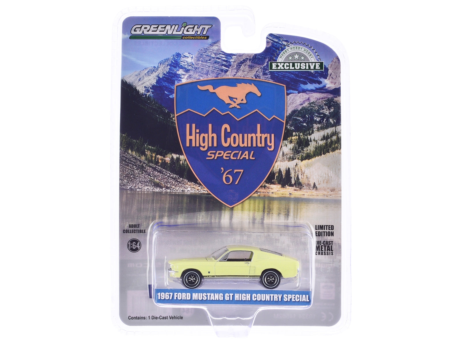 1967 Ford Mustang GT Fastback "High Country Special" Aspen Gold "Hobby Exclusive" Series 1/64 Diecast Model Car by Greenlight - Premium Mustang Models from Greenlight - Just $24.25! Shop now at Rapidvehicles