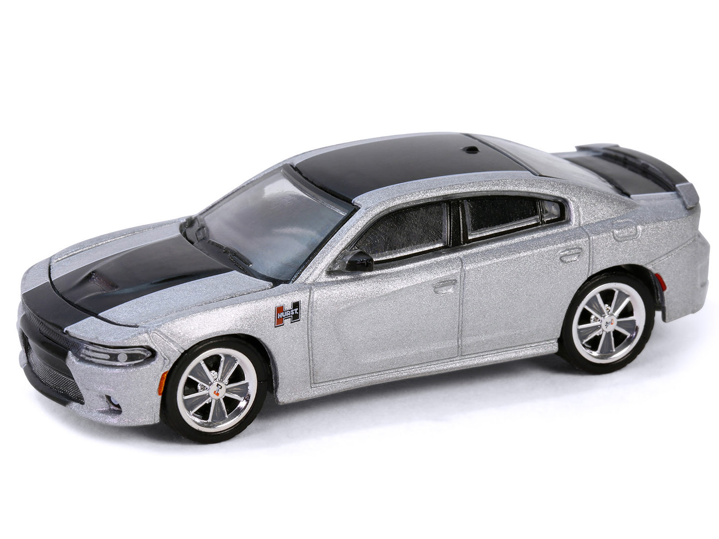 2018 Dodge Charger SRT 392 Silver Metallic with Black Stripe "Mr. - Premium Dodge Models from Greenlight - Just $26.99! Shop now at Rapidvehicles