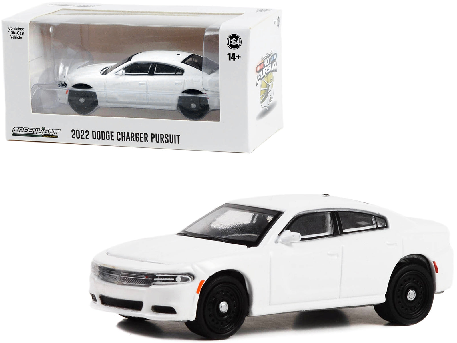 2022 Dodge Charger Pursuit Police Car White "Hot Pursuit" "Hobby - Premium Police Models from Greenlight - Just $26.09! Shop now at Rapidvehicles