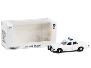 1980-1989 Dodge Diplomat Police Unmarked White with Light Bar "Hot Pursuit" "Hobby Exclusive" Series 1/64 Diecast Model Car by Greenlight - Premium Police Models from Greenlight - Just $22.99! Shop now at Rapidvehicles