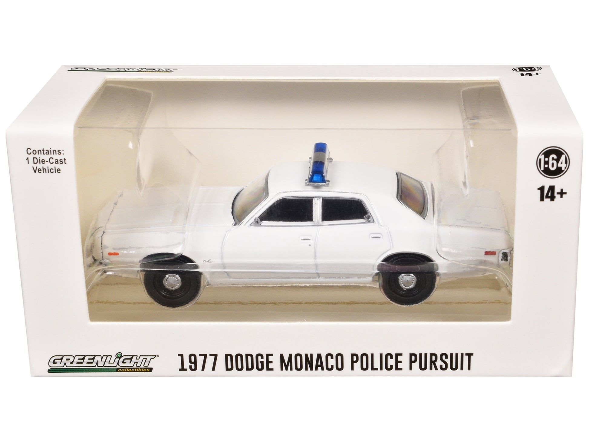 1977-78 Dodge Monaco Police Pursuit White with Light Bar "Hot - Premium Police Models from Greenlight - Just $26.09! Shop now at Rapidvehicles