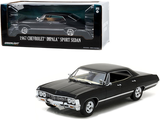 1967 Chevrolet Impala Sport Sedan Tuxedo Black 1/24 Diecast Model - Premium Chevrolet Models from Greenlight - Just $53.99! Shop now at Rapidvehicles