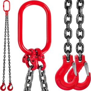 VEVOR 6FT Chain Sling 5/16 in x 6 ft Double Leg with Grab Hooks Sling Chain 3T Capacity Double Leg Chain Sling Grade80 (0.31In x 6Ft Double Leg Sling) - Premium Tow Chain from VEVOR - Just $58.79! Shop now at Rapidvehicles