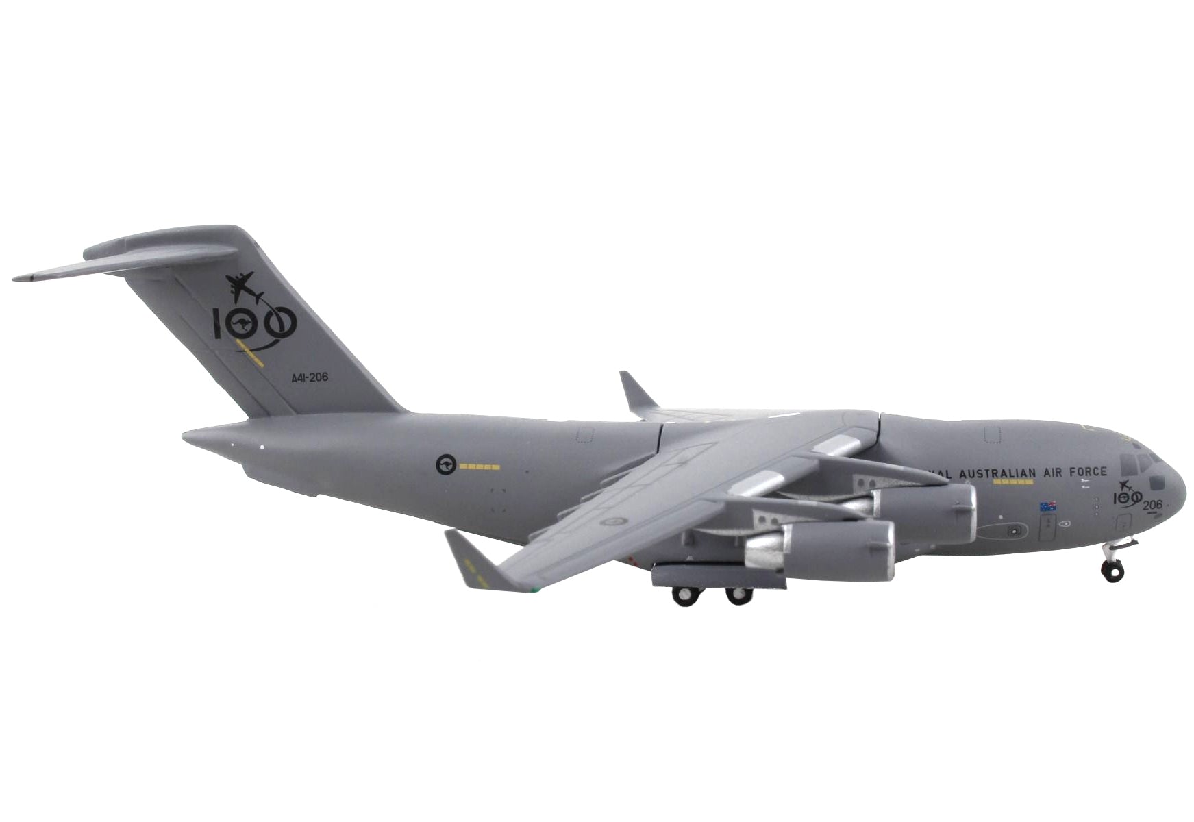 Boeing C-17 Globemaster III Transport Aircraft "Royal Australian Air Force - 100 Years Cententary" Gray "Gemini Macs" Series 1/400 Diecast Model Airplane by GeminiJets - Premium Boeing from GeminiJets - Just $67.99! Shop now at Rapidvehicles