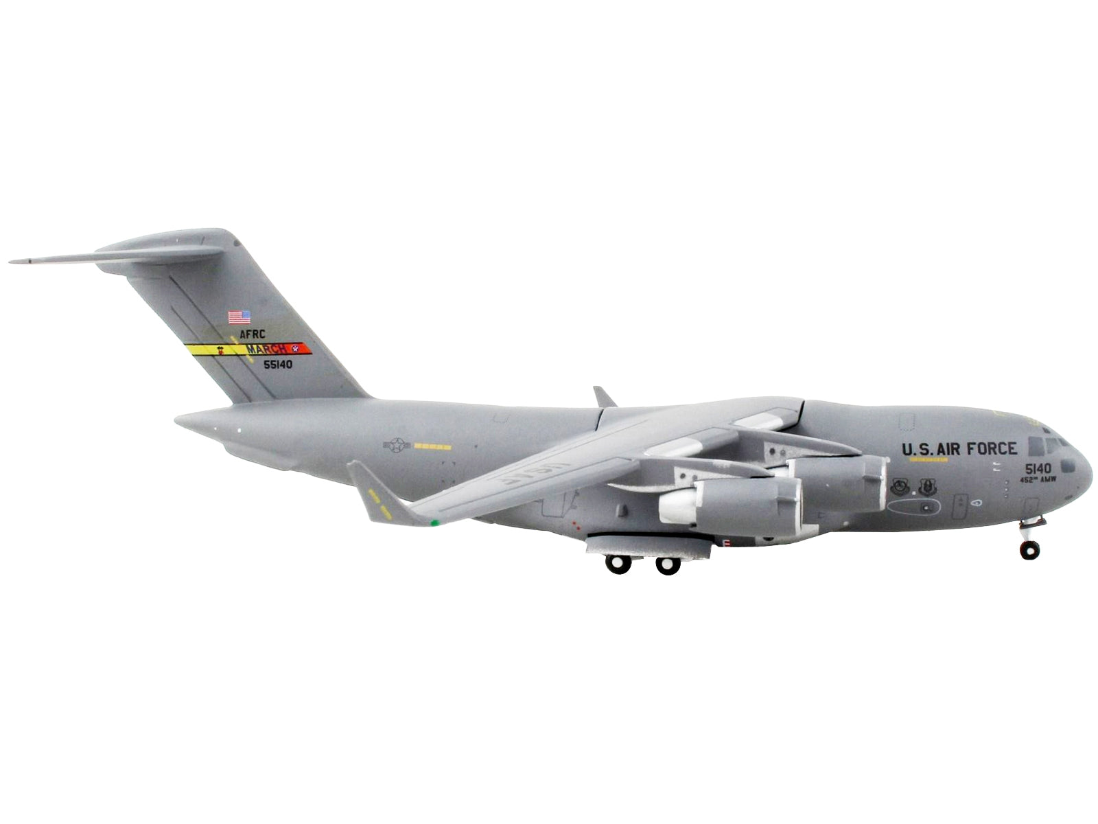 Boeing C-17 Globemaster III Transport Aircraft "March Air Reserve Base California" United States Air Force "Gemini Macs" Series 1/400 Diecast Model Airplane by GeminiJets - Premium Boeing from GeminiJets - Just $67.99! Shop now at Rapidvehicles