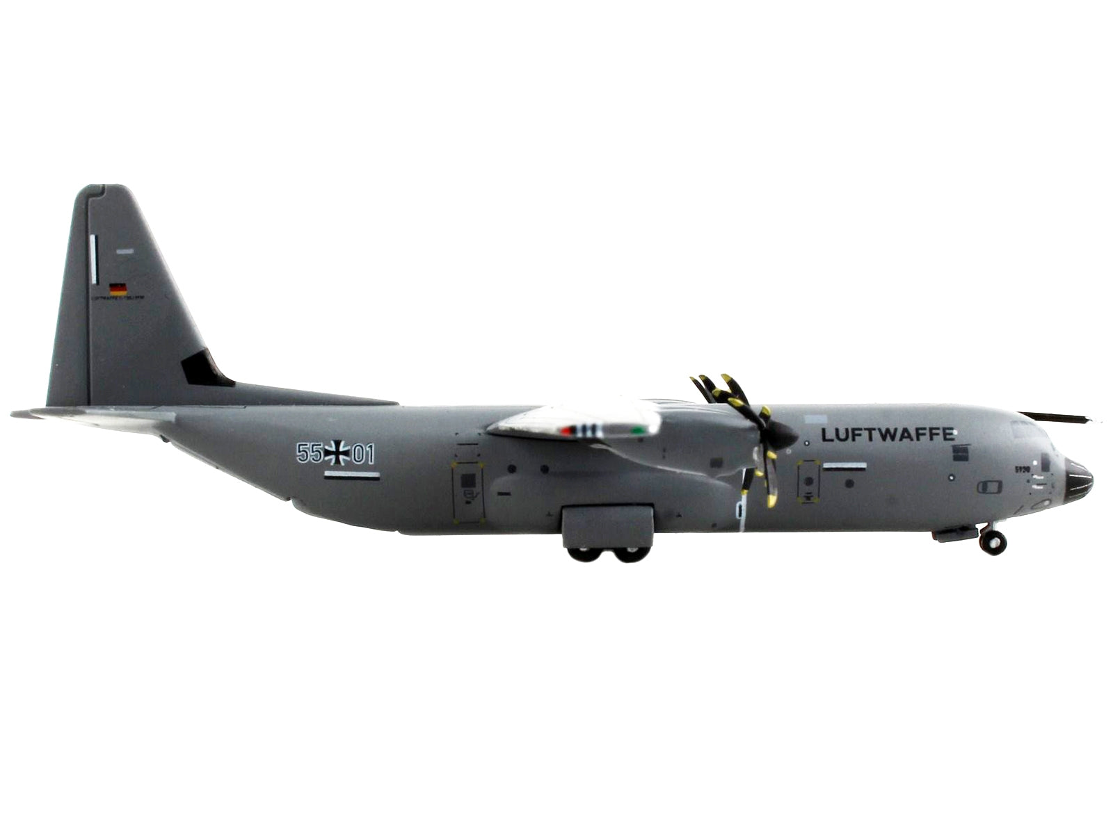 Lockheed C-130J-30 Transport Aircraft "German Luftwaffe" Gray "Gemini Macs" Series 1/400 Diecast Model Airplane by GeminiJets - Premium Lockheed from GeminiJets - Just $64.99! Shop now at Rapidvehicles