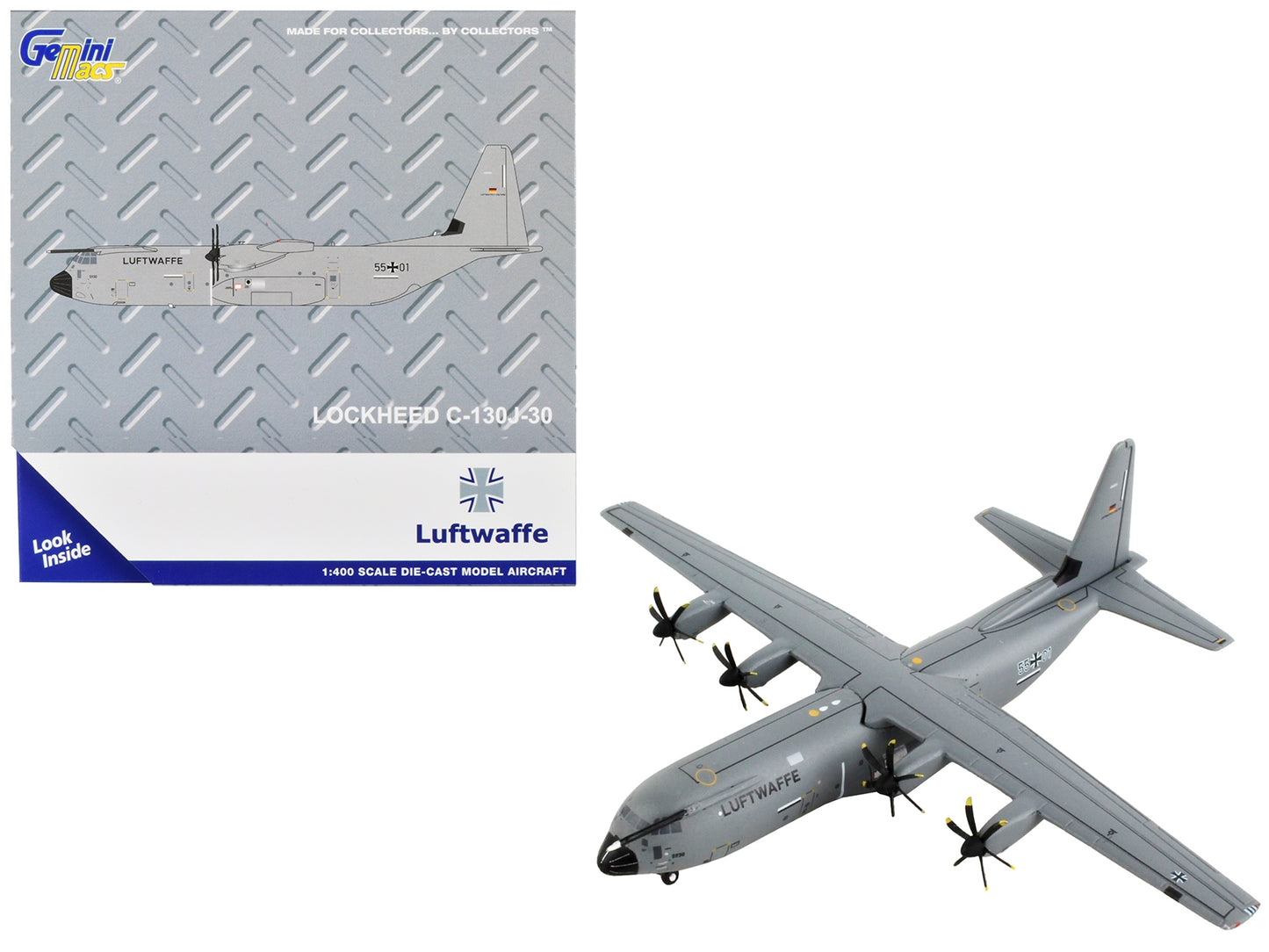 Lockheed C-130J-30 Transport Aircraft "German Luftwaffe" Gray - Premium Lockheed from GeminiJets - Just $76.99! Shop now at Rapidvehicles