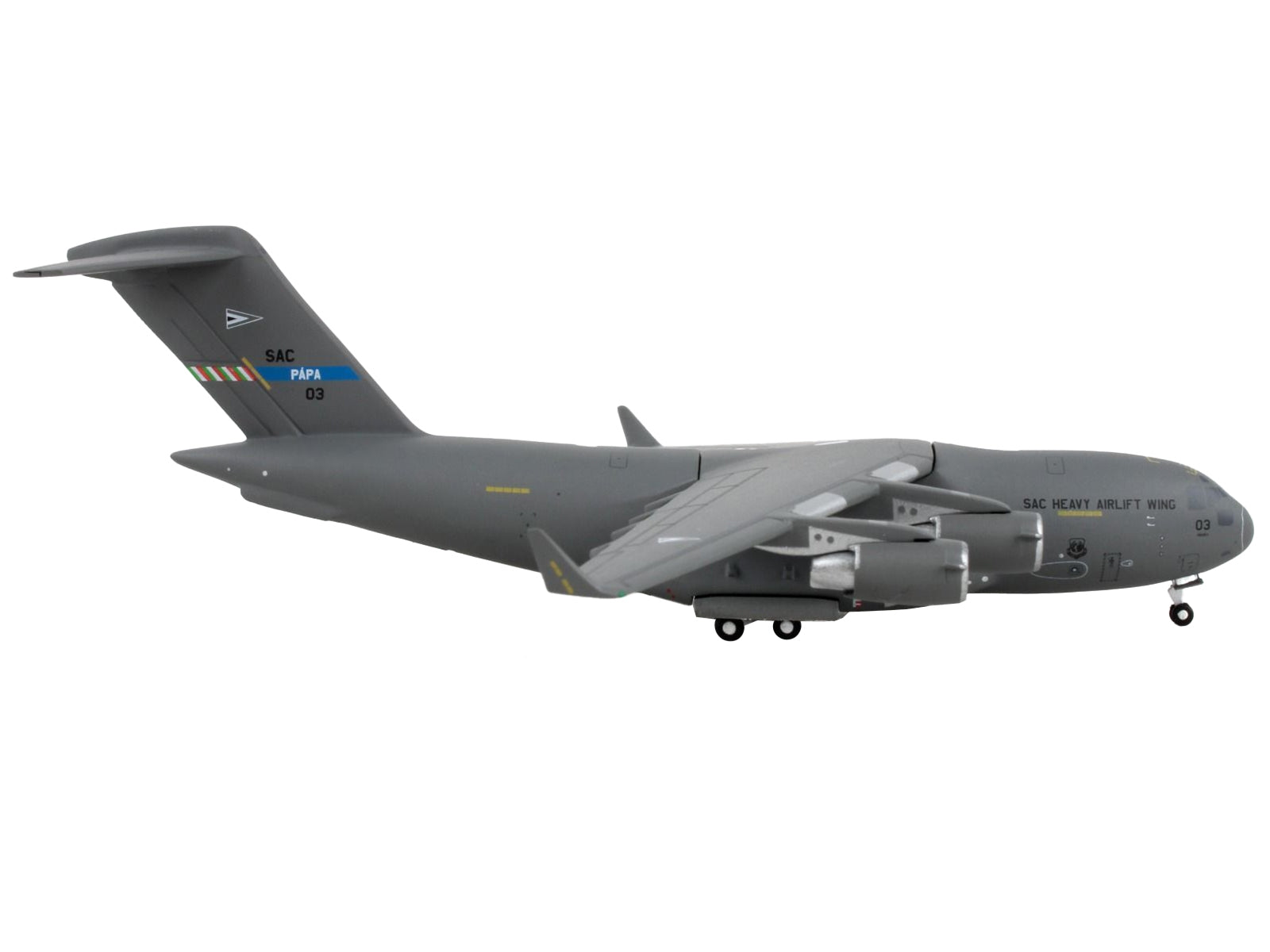 Boeing C-17 Globemaster III Transport Aircraft "SAC Heavy Airlift Wing SAC-03 Papa Air Base Hungary" NATO "Gemini Macs" Series 1/400 Diecast Model Airplane by GeminiJets - Premium Boeing from GeminiJets - Just $66.99! Shop now at Rapidvehicles