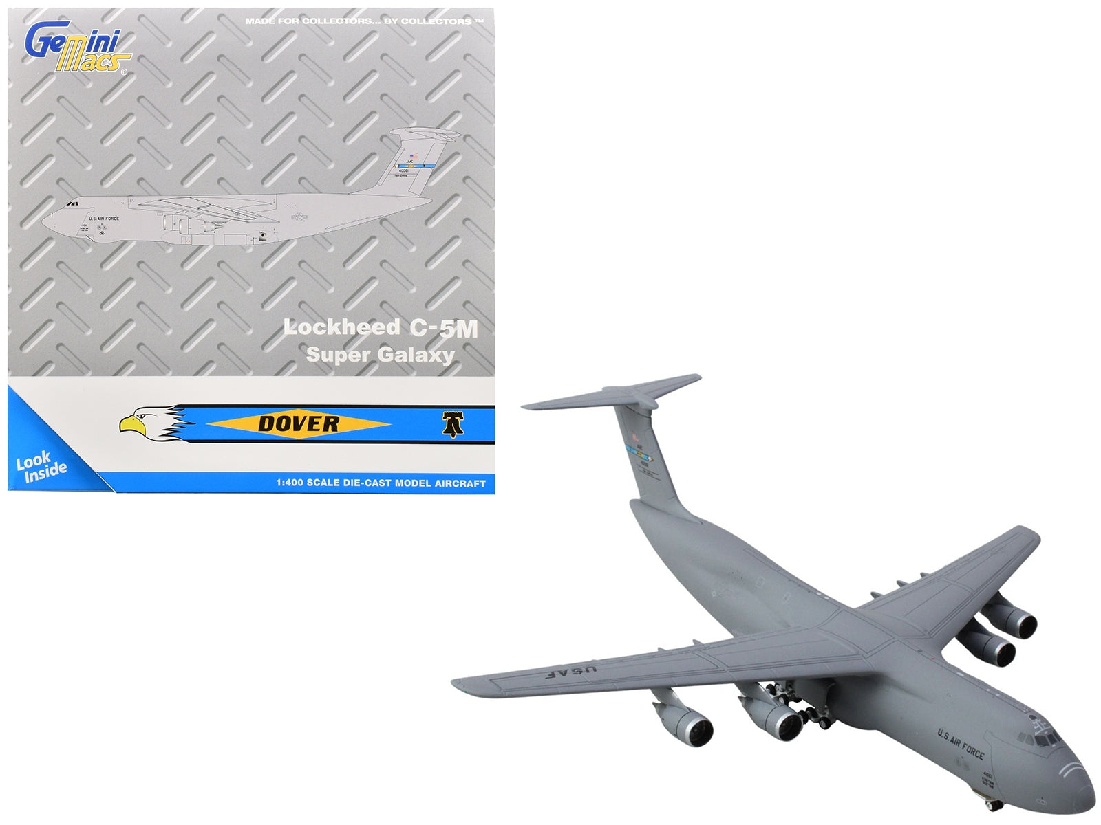 Lockheed C-5M Super Galaxy Transport Aircraft "Dover Air Force Base" United States Air Force (84-0061) Gray "Gemini Macs" Series 1/400 Diecast Model Airplane by GeminiJets - Premium Lockheed from GeminiJets - Just $93.13! Shop now at Rapidvehicles