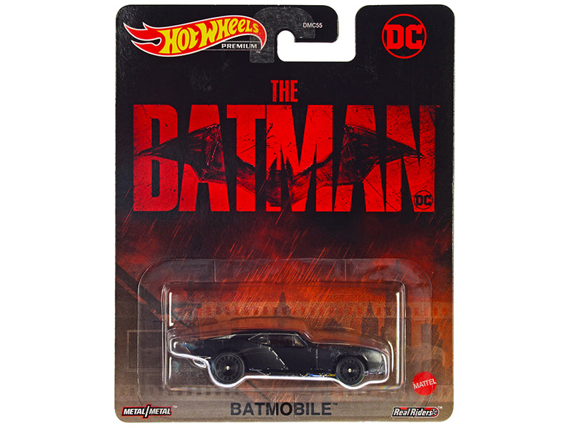 Batmobile Matt Black "The Batman" (2022) Movie "DC Comics" Diecast Model Car by Hot Wheels free shipping USA