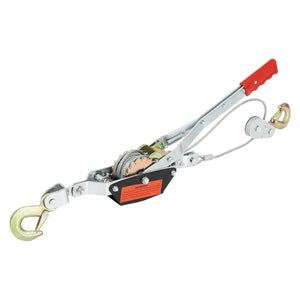 VEVOR Come Along Winch, 2 Ton (4,409 lbs) Pulling Capacity, 12 ft Steel Cable, 2 Hooks, Heavy Duty Ratchet Power Puller Tool with Dual Gears, Automotive Hoist Cable Puller Ideal for Vehicle Rescue - Premium Towing Winches from VEVOR - Just $33.59! Shop now at Rapidvehicles