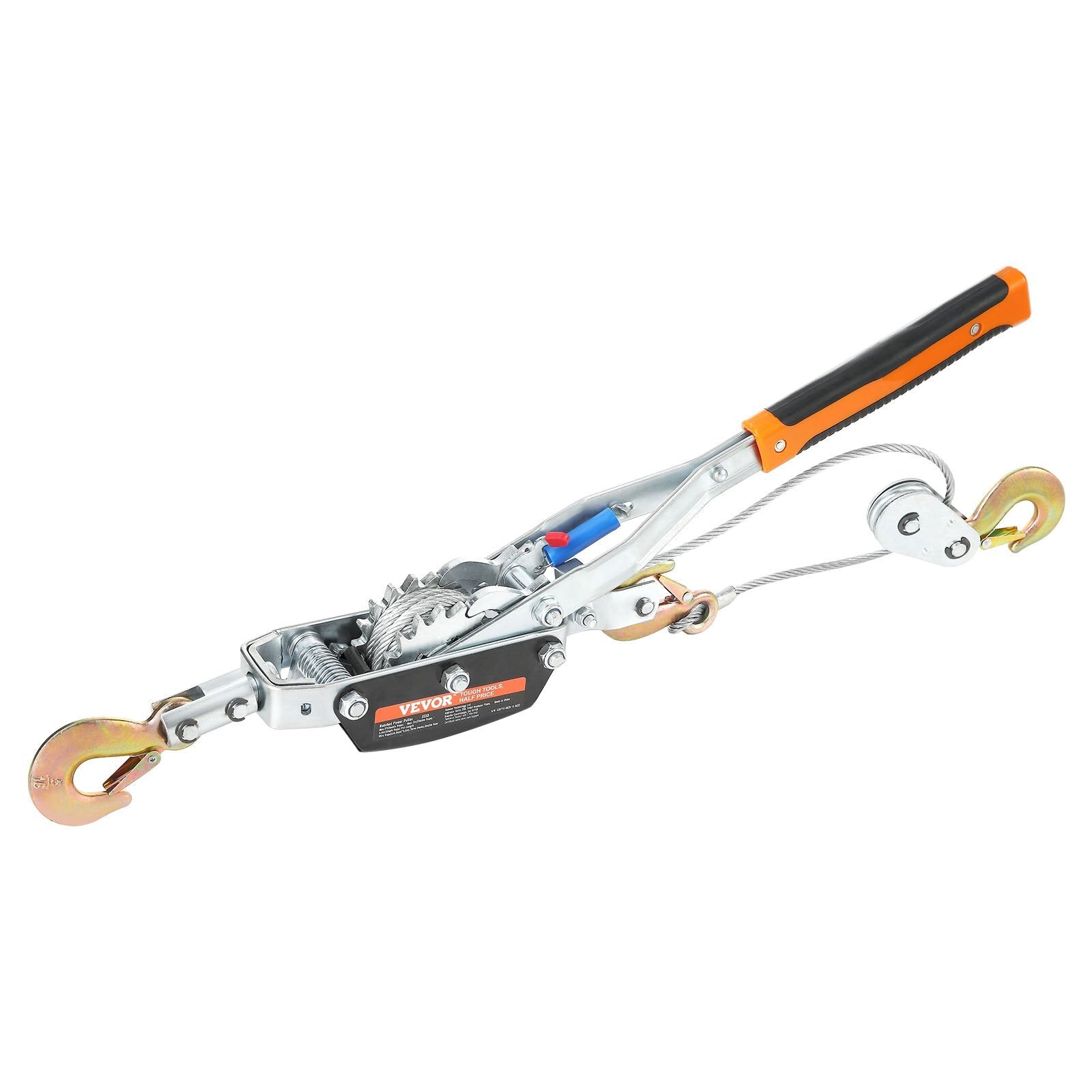 VEVOR Come Along Winch, 5 Ton (11,023 lbs) Pulling Capacity, 11.5 ft Steel Cable, 3 Hooks, Heavy Duty Ratchet Power Puller Tool with Dual Gears, Automotive Hoist Cable Puller Ideal for Vehicle Rescue - Premium Towing Winches from VEVOR - Just $68.59! Shop now at Rapidvehicles