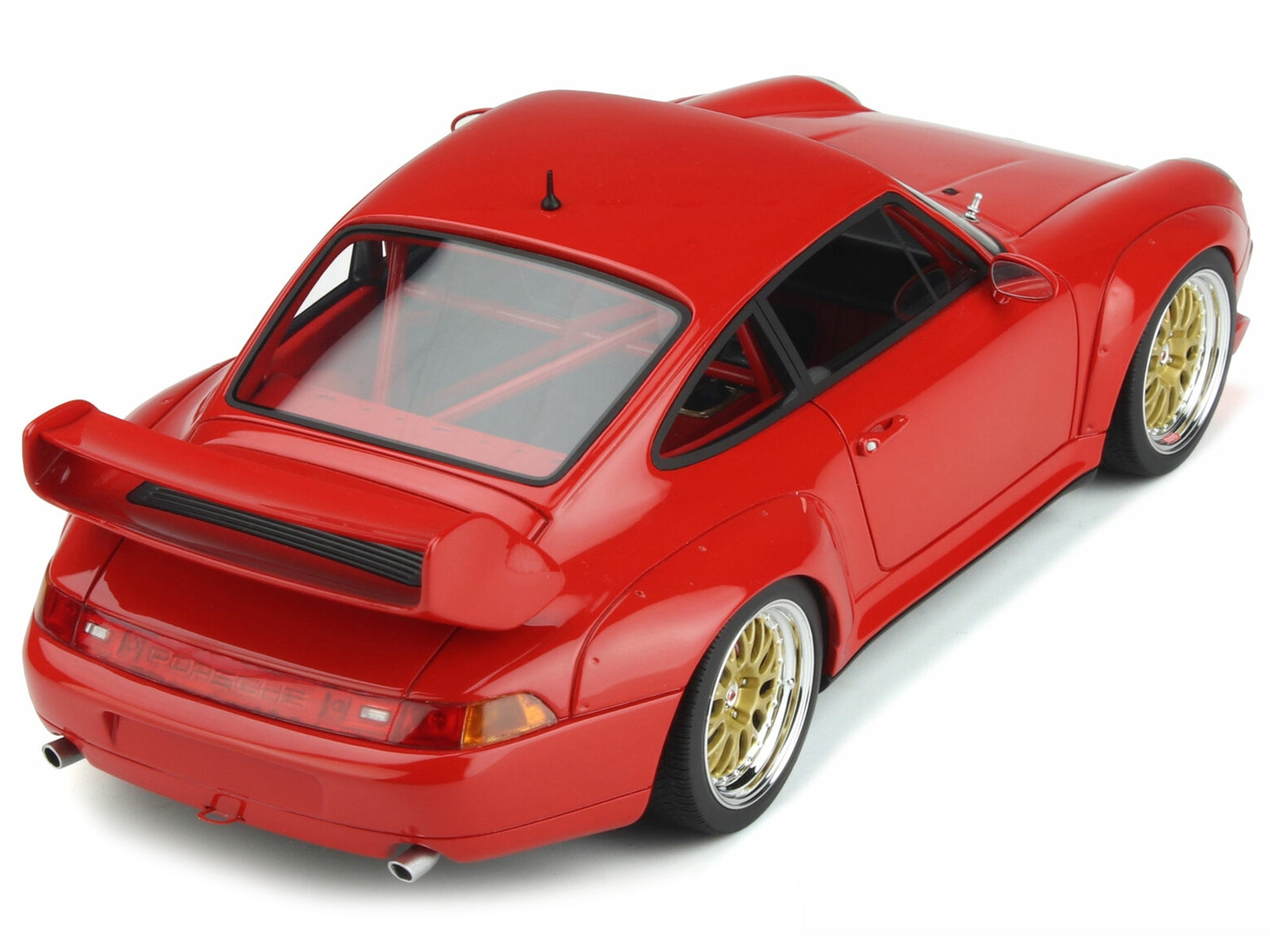 1996 Porsche 911 (993) 3.8 RSR Guards Red with Gold Wheels 1/18 - Premium Porsche Models from GT Spirit - Just $223.99! Shop now at Rapidvehicles