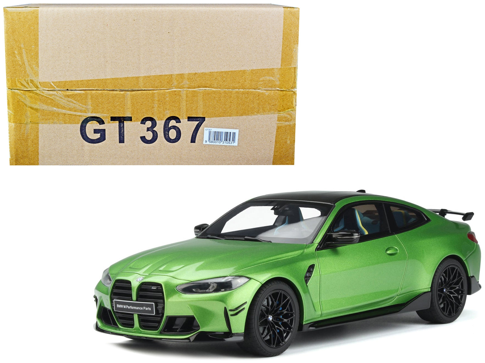 BMW M4 (G82) M Performance Green Metallic with Black Top 1/18 Model Car by GT Spirit - Premium BMW Models from GT Spirit - Just $175.99! Shop now at Rapidvehicles