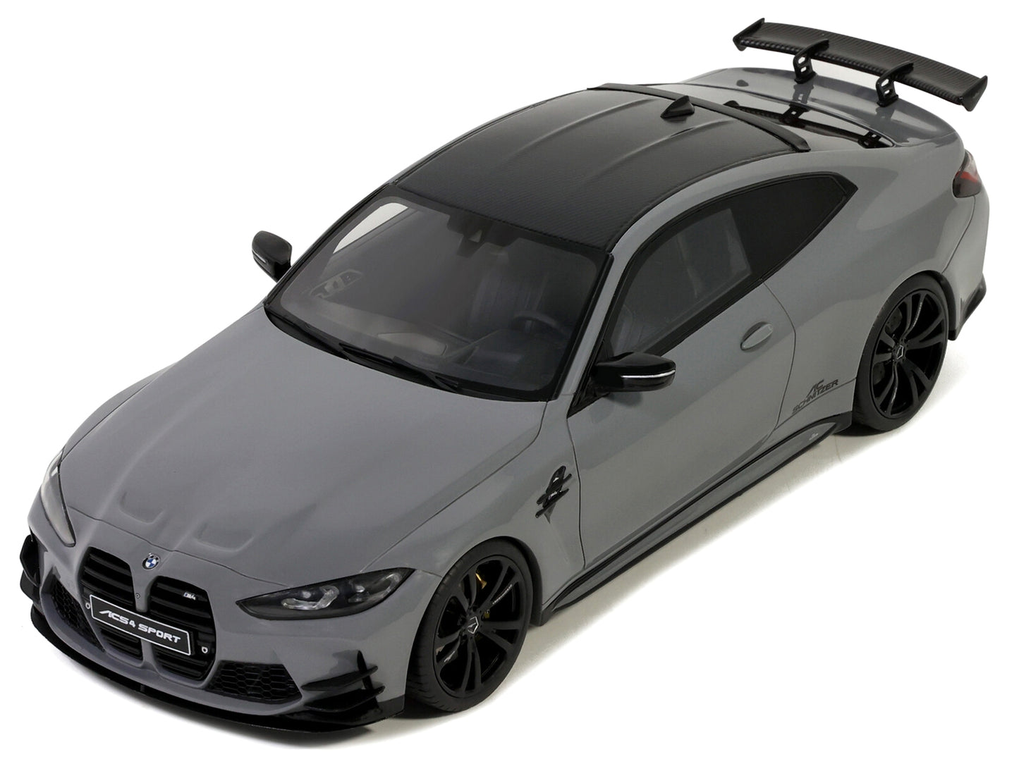 BMW M4 AC Schnitzer Nardo Gray with Carbon Top 1/18 Model Car by - Premium BMW Models from GT Spirit - Just $167.18! Shop now at Rapidvehicles