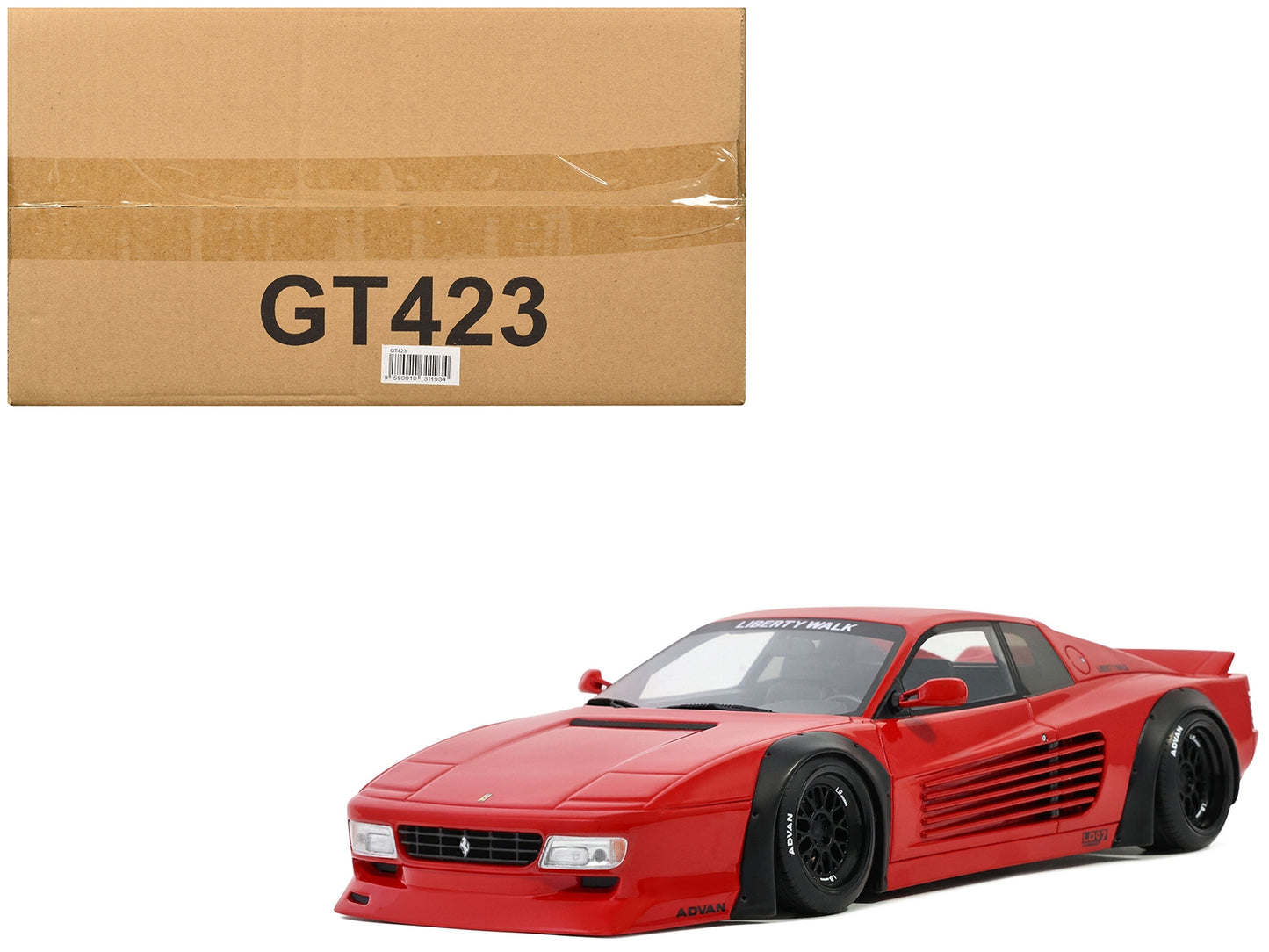 2021 LB-Works 512 TR Rosso Corsa Red "Liberty Walk" 1/18 Model