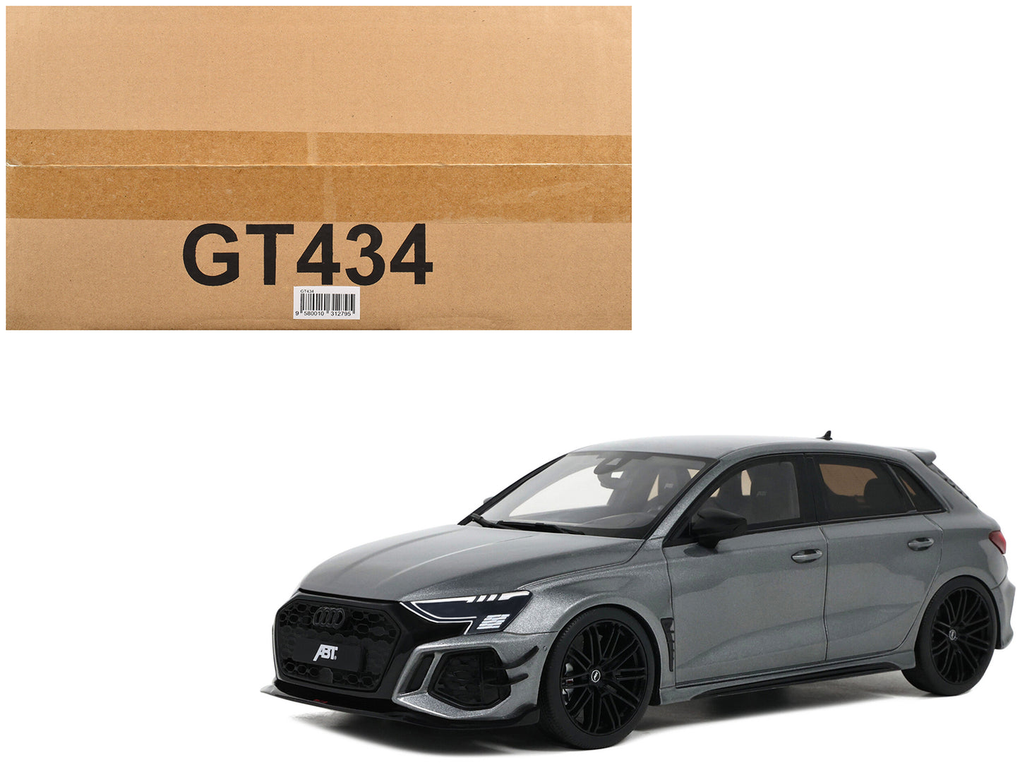 Audi ABT RS3-R Daytona Gray Metallic 1/18 Model Car by GT Spirit