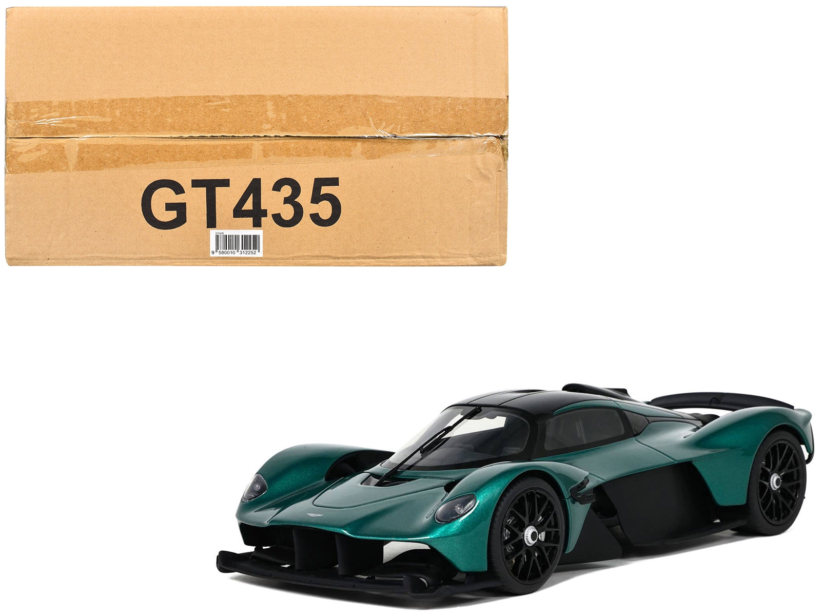 2021 Aston Martin Valkyrie British Racing Green with Black Top 1/18 Model Car by GT Spirit - Premium Aston Martin Models from GT Spirit - Just $185.75! Shop now at Rapidvehicles