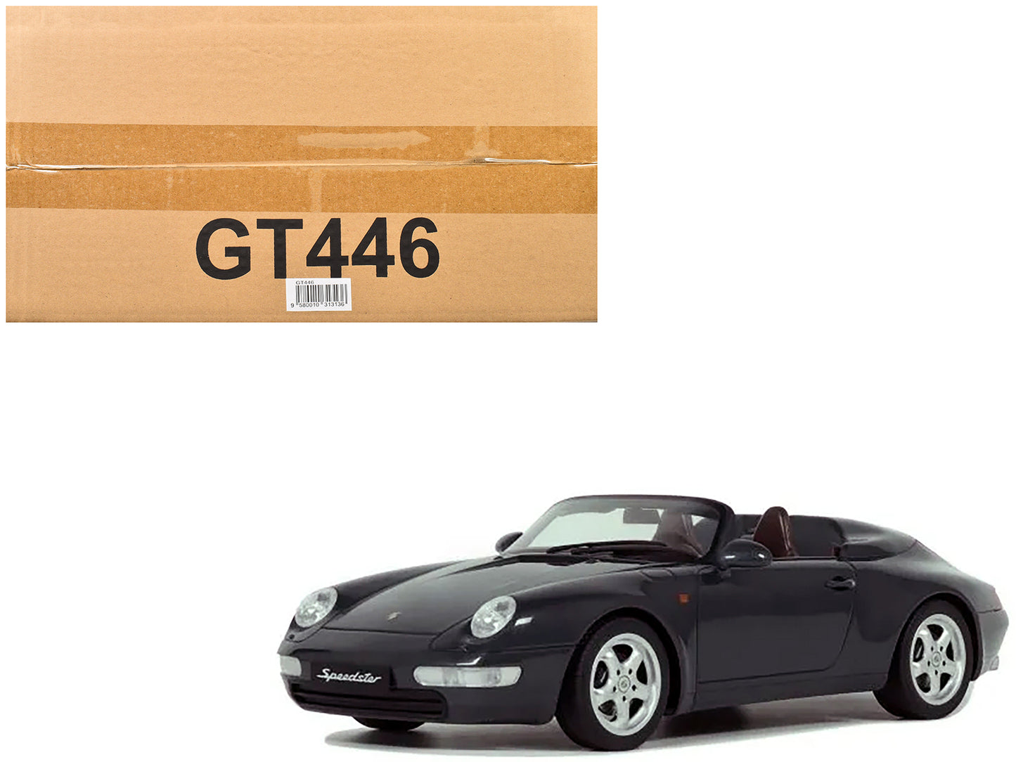 Porsche 993 Speedster Black 1/18 Model Car by GT Spirit
