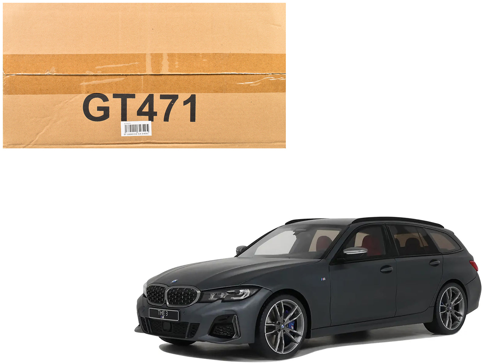 2019 BMW M340i Xdrive M Gray Metallic 1/18 Model Car by GT Spirit free shipping USA