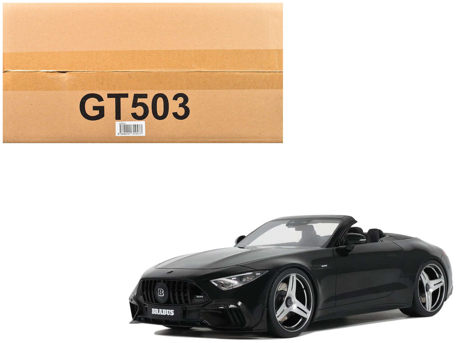 Brabus 750 BODO Buschmann Edition Obsidian Black 1/18 Model Car by GT Spirit free shipping USA