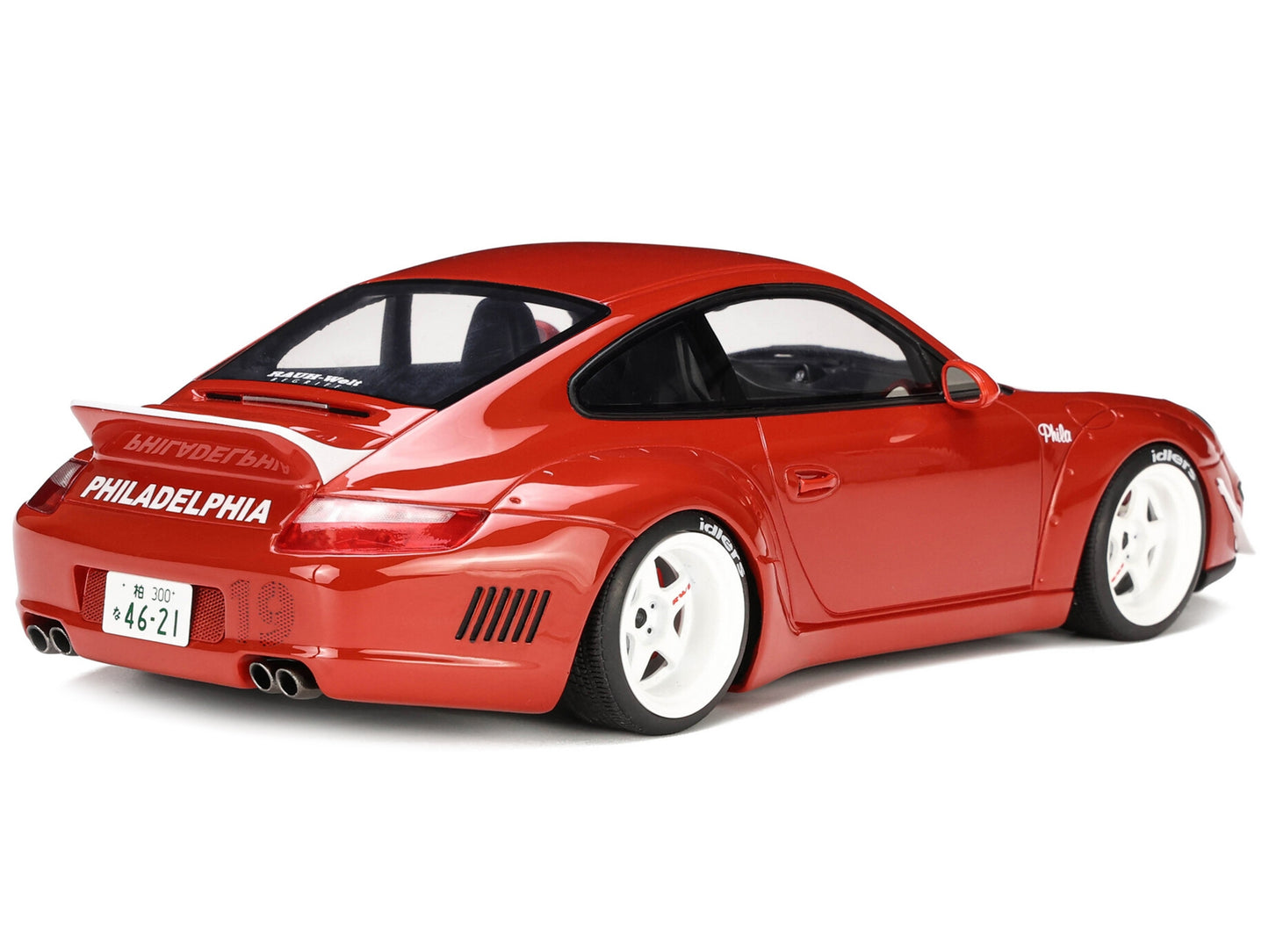 2021 Porsche 911 RWB "AKA Phila" Red 1/18 Model Car by GT Spirit - Premium Porsche Models from GT Spirit - Just $201.59! Shop now at Rapidvehicles