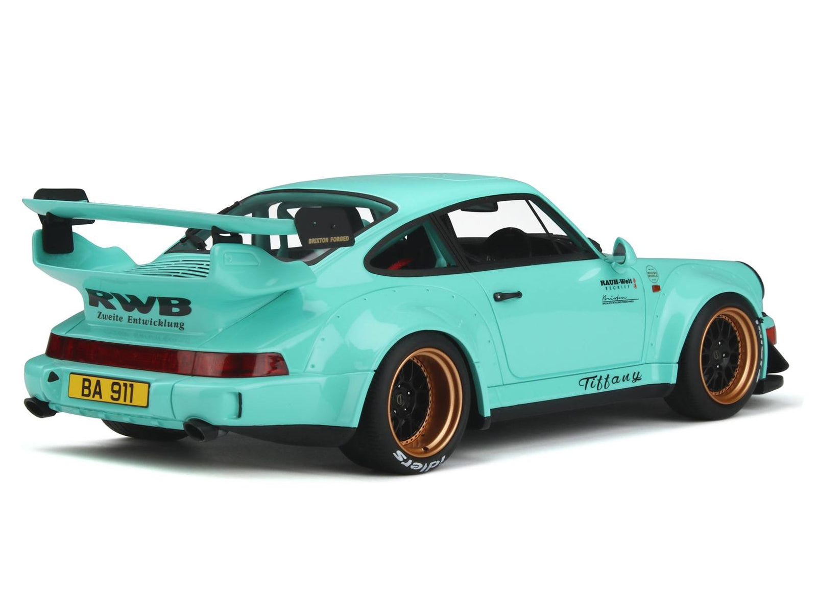 2015 RWB Bodykit "Tiffany" Tiffany Blue 1/18 Model Car by GT Spirit