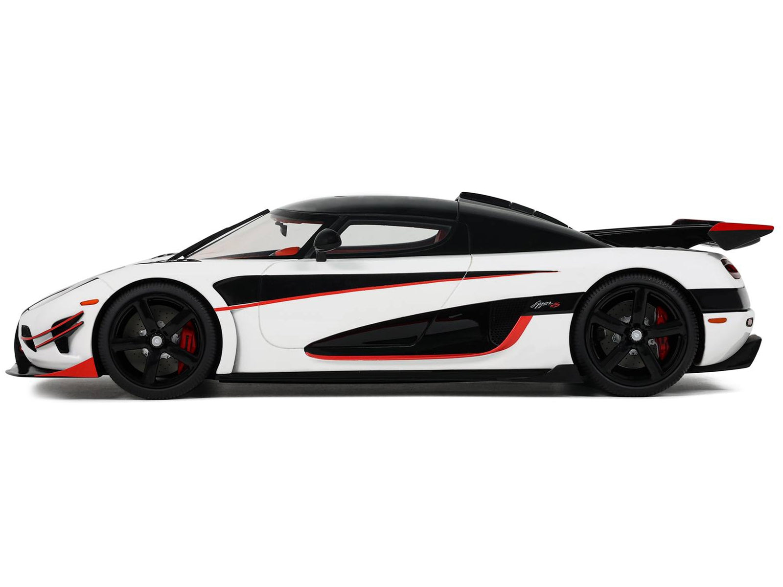 2015 Koenigsegg Agera RS White and Black with Red Interior 1/18 Model Car by GT Spirit - Premium Koenigsegg Models from GT Spirit - Just $175.99! Shop now at Rapidvehicles