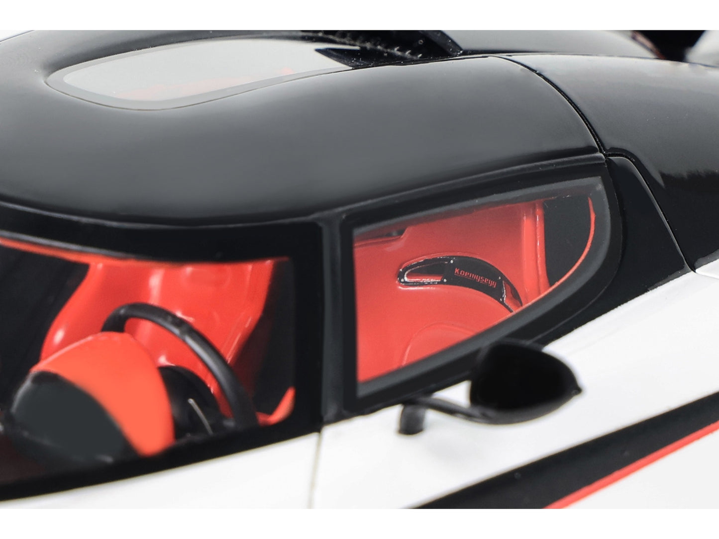 2015 Koenigsegg Agera RS White and Black with Red Interior 1/18 - Premium Koenigsegg Models from GT Spirit - Just $223.99! Shop now at Rapidvehicles