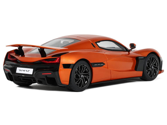 2021 Rimac Nevera Orange Metallic 1/18 Model Car by GT Spirit