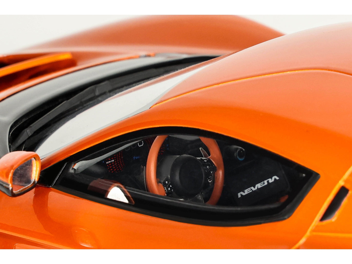 2021 Rimac Nevera Orange Metallic 1/18 Model Car by GT Spirit