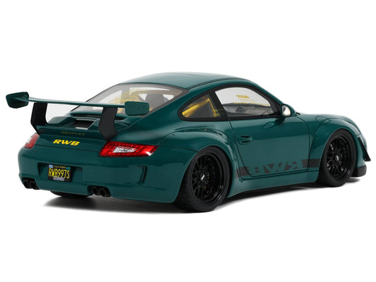 2021 RWB Bodykit "Syunkashuto" Green with Black Stripes 1/18